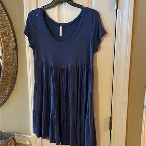 Navy Blue Mini Dress